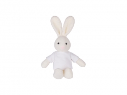 Sublimation 22cm Plush Rabbit w/ Shirt (White)
