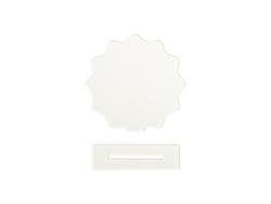 Marco de foto con base de acrílico con código QR (Forma ondulada,14.5*15*0.4cm)