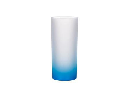 Vaso Cristal 10oz (Color Degradado Celeste)