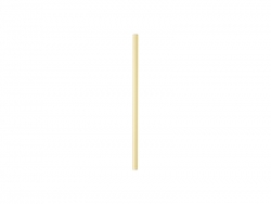 20cm Straight Yellow Glass Straw