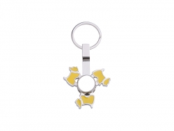 Llavero Spinner (Perro, Amarillo)